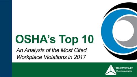 Osha S Top An Analysis Of The Most Cited Workplace Violations In