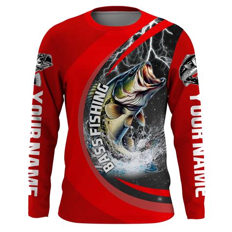 Personalized Bass Fishing Jerseys Largemouth Bass Tournament Fishing