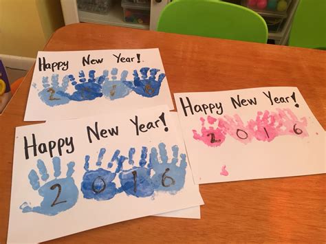 New Year Hand Print Craft Just Picture Handprint Crafts Holiday