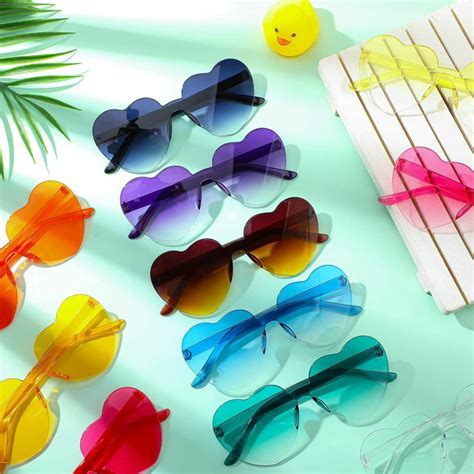 Sunglasses Flutesan Flutesan Pairs Heart Shaped Sunglasses Beach