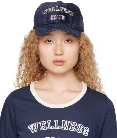 Sporty And Rich Navy Wellness Club Cap Sporty And Rich