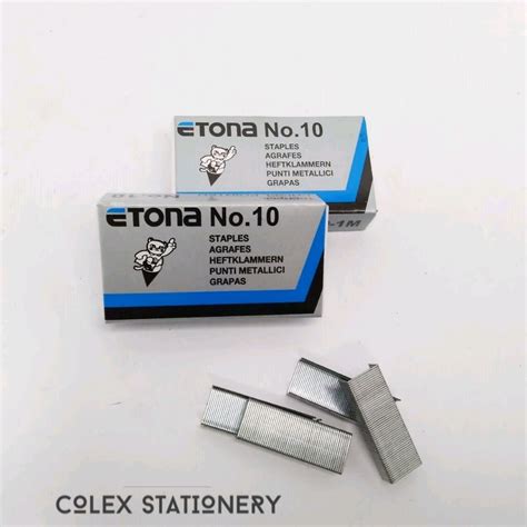 Jual Staples Isi Heker Etona No 10 1 Box Shopee Indonesia