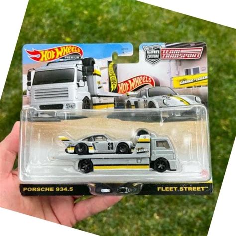 Jual Hot Wheels Legend Tour Team Transport Porsche Fleet Street Shopee Indonesia