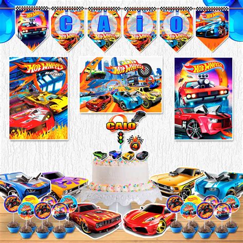 Festa Hot Weels Carro Kit Festa em Casa Decoração Elo