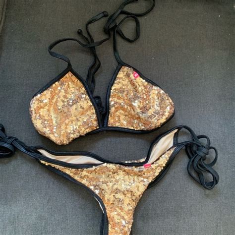 Doll Swimwear Swim Nwt Sequin Bikini Set Poshmark