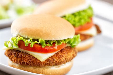 Herb Chicken Schnitzel Burger Freshsnap