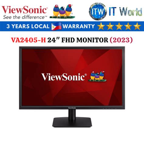 Viewsonic VA2405-H 24" 1920x1080 (FHD), 75Hz, VA, 4ms Monitor with HDMI ...
