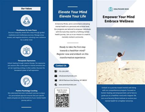 Modern Mental Health Tri Fold Brochure Template Venngage