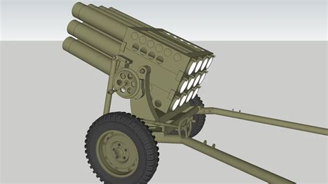 Towed 107mm MBRL (Multi Barrel Rocket Launcher) | 3D Warehouse