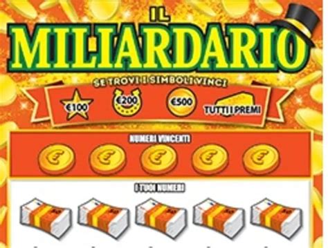 Gratta Un Biglietto Da 5 Euro De Il Miliardario E Ne Vince 500 Mila E