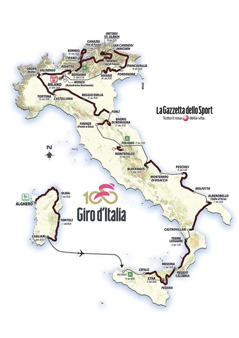 giro italia  etapas libro ruta  dorsales oficiales ciclo
