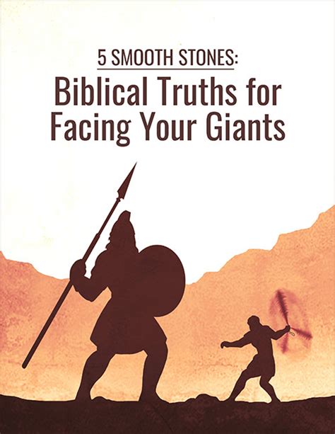 5 Smooth Stones Biblical Truths For Facing Your Giants Daily Faith Plr