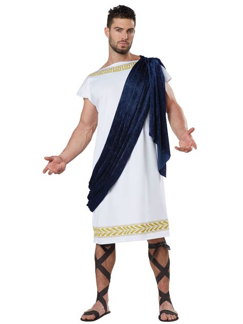 Grecian Toga Greek Roman Julius Caesar Ancient Emperor Mens Costume M