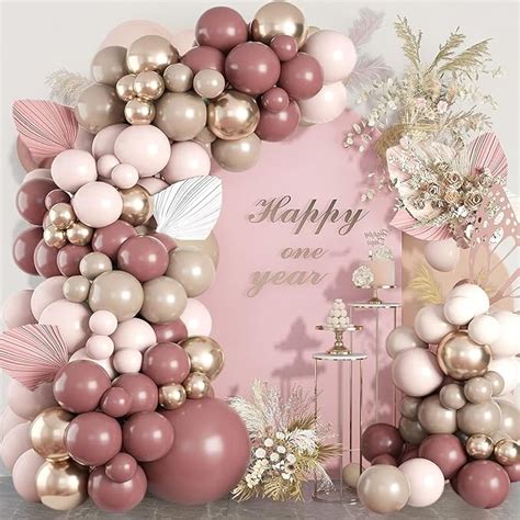Amazon Dusty Pink Balloon Arch Kit Blush Nude Balloons Arch