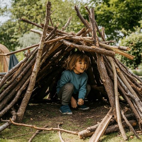 children building den royalty  images stock