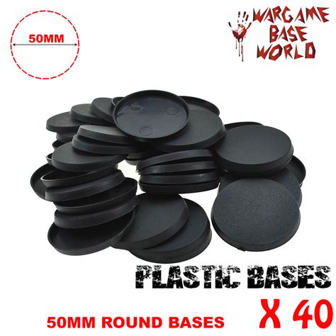 Buy Warhammer Bases 50mm Bases Wargame Base World