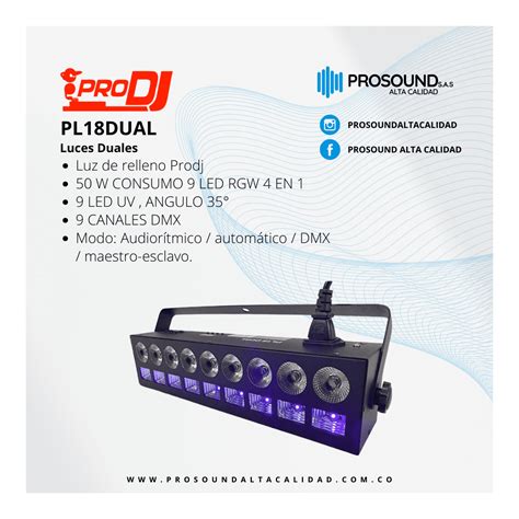 Luz Pro Dj Pl Dual Luces Pro Dj Lighting Pl Dual