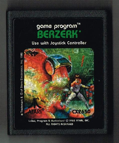 Amazon Berzerk Atari 2600 CX2650 Video Game Cartridge Only