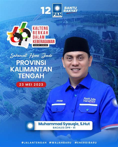 Keluarga Besar Pan Kalteng Ucapkan Selamat Hari Jadi Ke 66 Provinsi