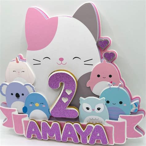 Squishmallows Cake Topper Etsy