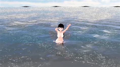 Cocoa Anime Girl With Big Boobs Introduces Herself In Bikini