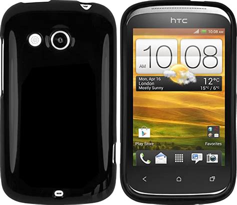 Mumbi Tpu Silikon Schutzh Lle F R Htc Desire C H Lle Schwarz Amazon De