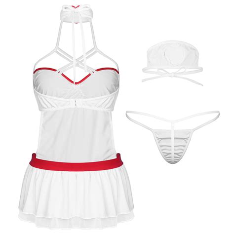 Womens Sexy Naughty Nurse Lingerie Costume Halloween Doctor Uniform Cosplay Suit EBay