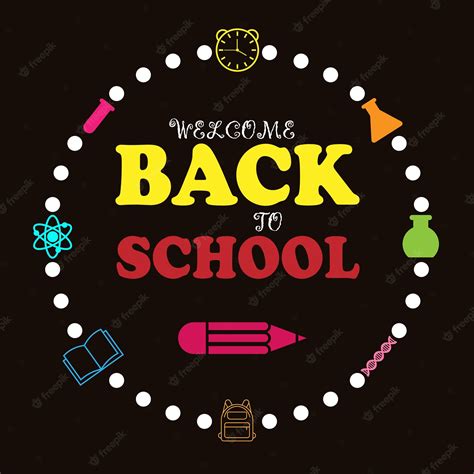 Добро пожаловать в школу | Премиум векторы