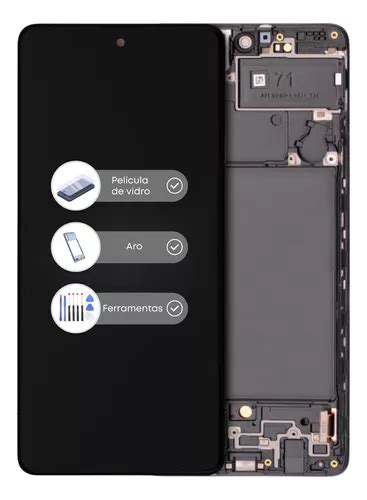 Frontal Tela Display Touch P A71 A715 Aro Película Kit Frete grátis