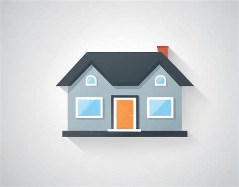 Premium Photo A House With A Long Shadow