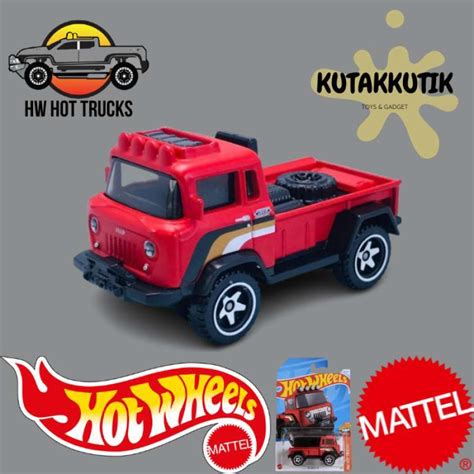 Jual Hot Wheels Mobil Pickup Truck Jeep Fc Merah Lot H Hw Hot Trucks Di Seller