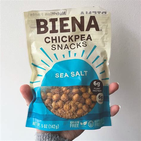 Biena Snacks Chickpea Snacks Sea Salt Reviews Abillion