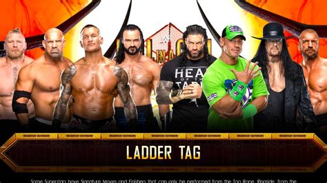 Wwe K Greatest Ladder Tag Match Ever John Cena Roman Reigns Brock