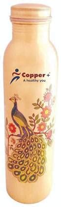 Copper Plus Peacock Printed Copper Bottle Ml Bottle Pack Of