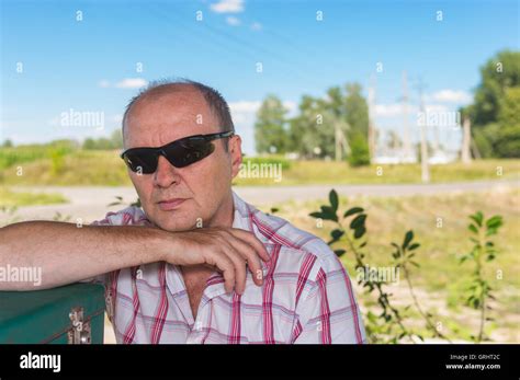Mature Man In Black Shirt Hi Res Stock Photography And Images Alamy