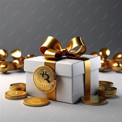 3d render gift box with poin coin | Premium AI-generated image
