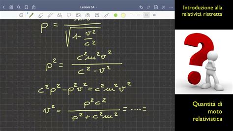 Quantità di moto relativistica YouTube