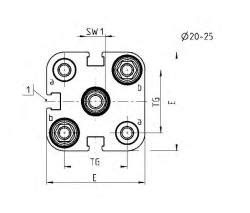 Cilindro Compacto Magnetico Serie Rosca Vastago Macho Doble Efecto