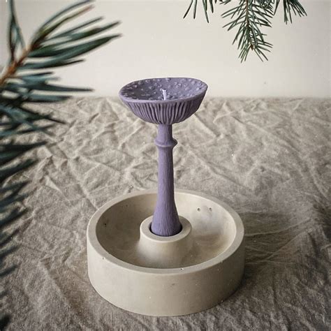 Ароматическая свеча Unification Love Гриб шляпкой вверх лиловый 21745 ...