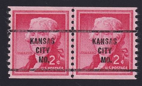 C Jefferson Bureau Precancel Kansas City Mo Pss Coil Joint