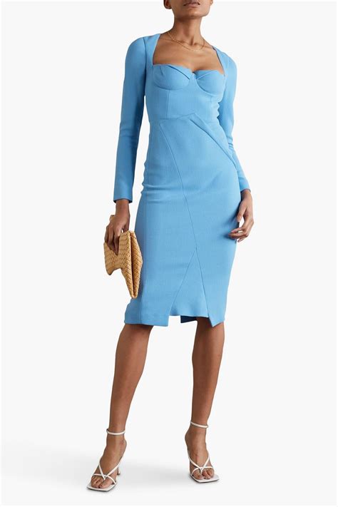 Roland Mouret Glasbury Wool Crepe Midi Dress The Outnet