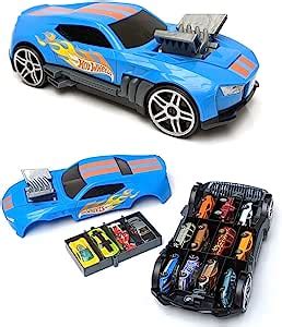 Hot Wheels Bo Te De Rangement En Race N Haul Avec Poign E R Tractable Peut Contenir Jusqu