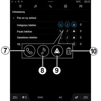 E Guide Renault Openr Link Telefon Tilslut Afbryd En Telefon