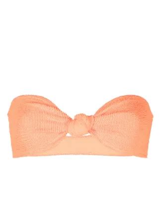 Mc Saint Barth Knot Detailing Strapless Bikini Top Farfetch