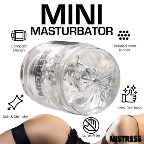 Mistress Double Shot Mini Masturbator Pussy Ass Clear Sex Toy Hotmovies