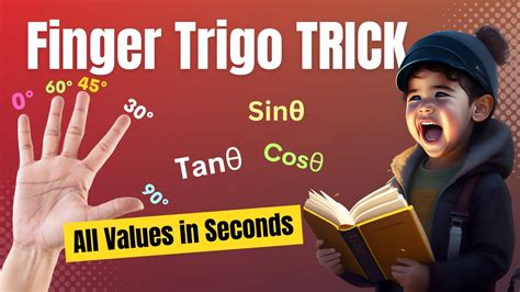 Finger Trick To Remember Values Of All Trigonometric Ratios Basic Maths Let S Improve Youtube