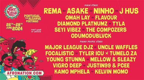 Afro Nation Portugal Unveils Star Studded Lineup For 2024 Festival