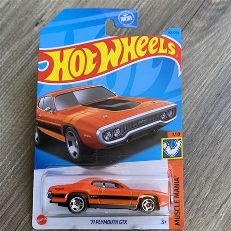 Toys Hot Wheels Car Plymouth Gtx Muscle Mania Hotwheels Hw Orange Mainline Poshmark