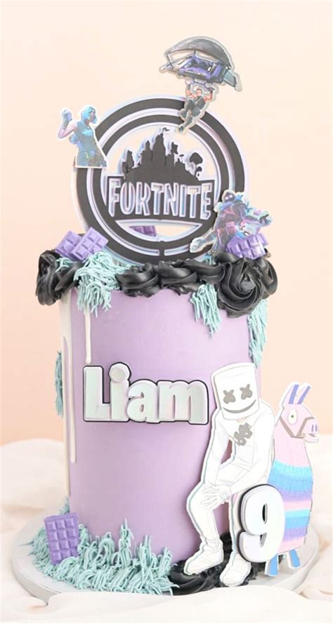 Fortnite Cake Ideas To Inspire You Soft Purple Fortnite Cake