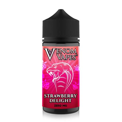 Buy Strawberry Delight 100ml E Liquid Venom Vapes Online Shopping E